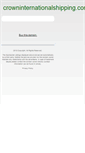 Mobile Screenshot of crowninternationalshipping.com